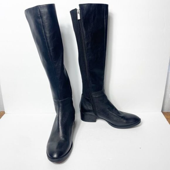 Kenneth Cole Lina Tall Black Leather Boots Women’s Elegant Western Size 8 NWT - Picture 6 of 10
